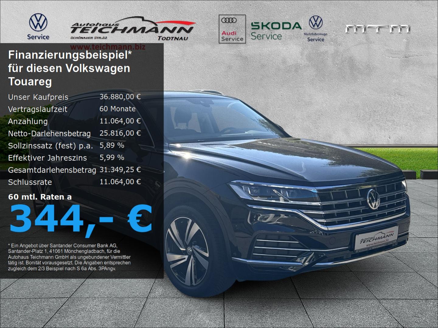 Volkswagen Touareg Atmosphere 3.0TDI 4Motion +StHzg+Kessy+L