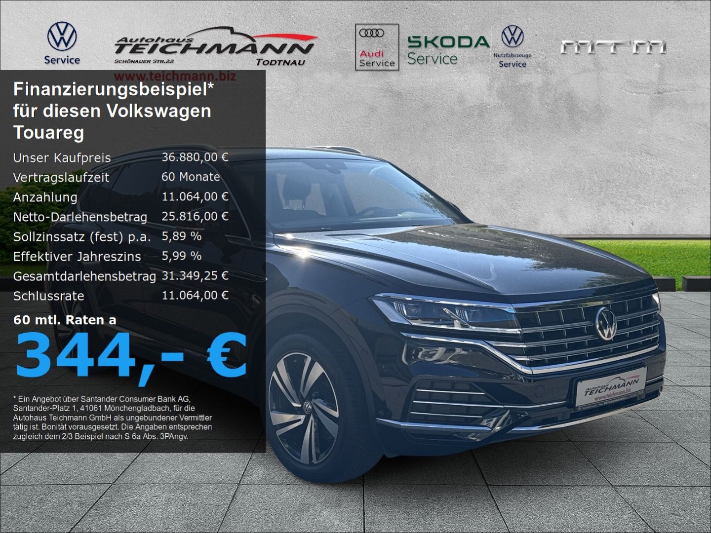 Volkswagen Volkswagen Touareg Atmosphere 3.0TDI 4Motion +StHz