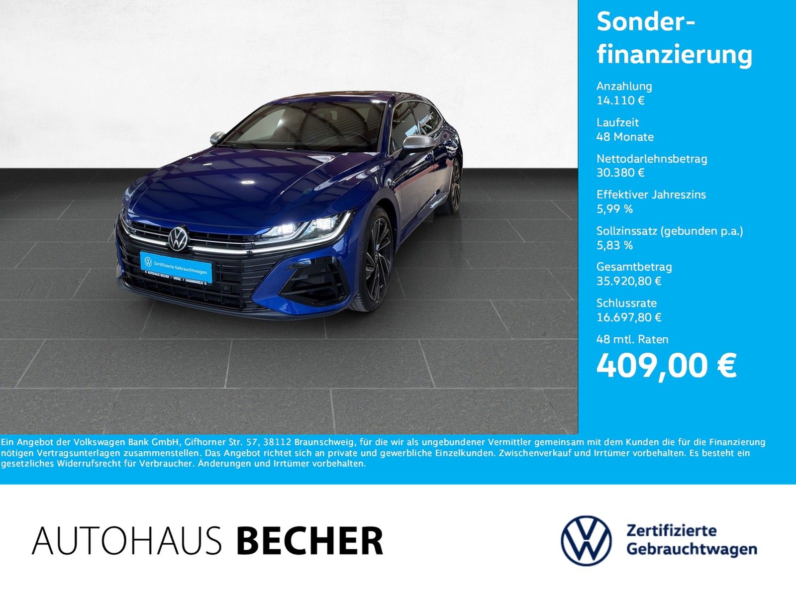 Volkswagen Arteon R Shooting Brake 2.0 TSI 4MOTION DSG AHK foto 1