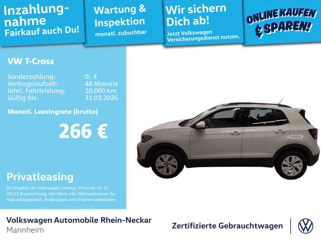 T-Cross 1.0 TSI Life DSG GAR 2029 App-Connect PD