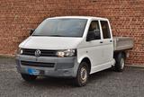Volkswagen T5 Pritsche DOKA 1.HAND 6-SITZER AHK LEDER - Volkswagen T5: Pritsche
