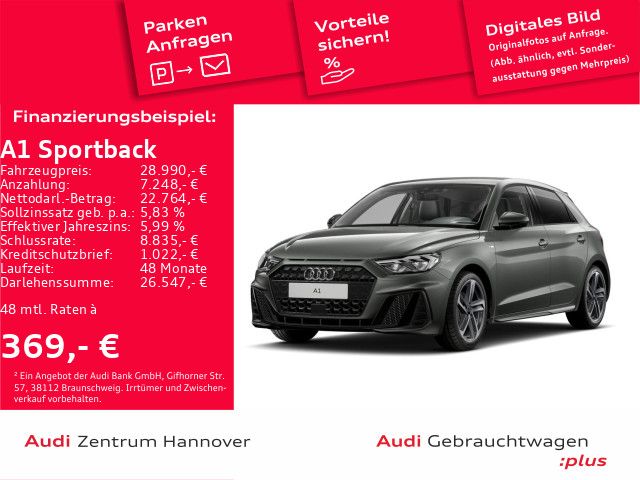 Audi A1 Sportback S line 30 TFSI ACC LED virtual Keyl