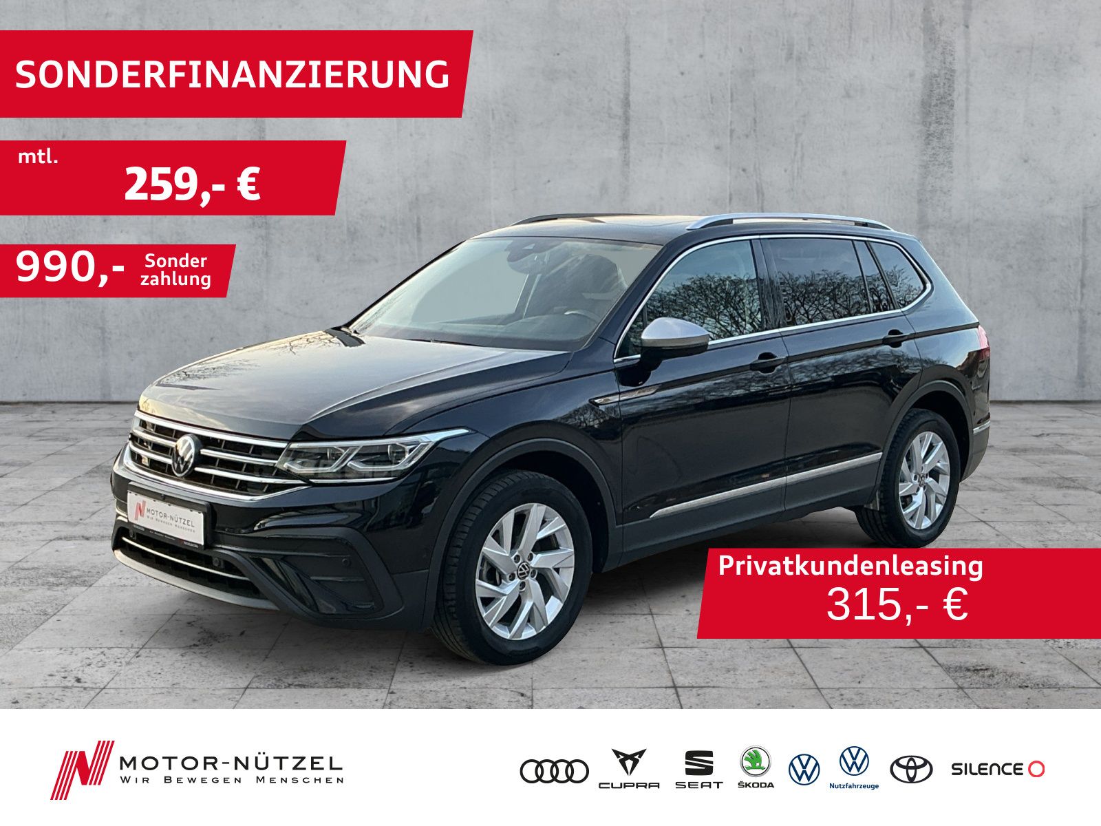 Volkswagen Tiguan Allspace 2.0 TDI DSG MATRIX+NAVI+AHK+PANO