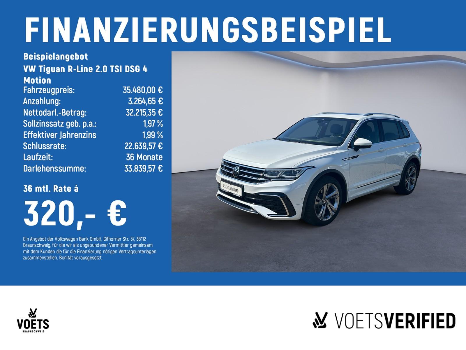 Volkswagen Tiguan R-Line 2.0 TSI DSG 4 Motion AHK+AreaView