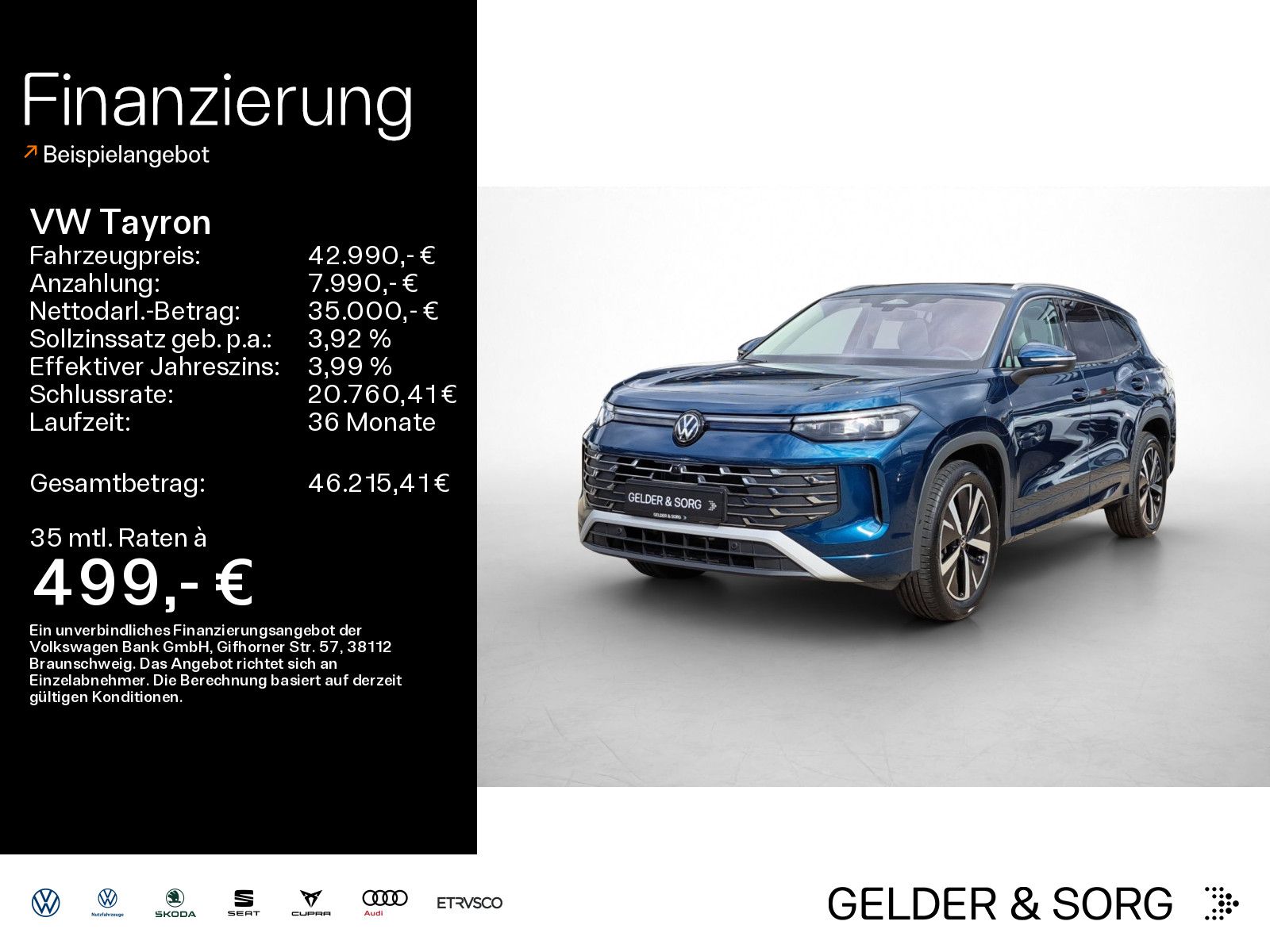 Volkswagen Tayron 1.5 TSI eHybrid DSG Elegance Pano*AHK*HuD