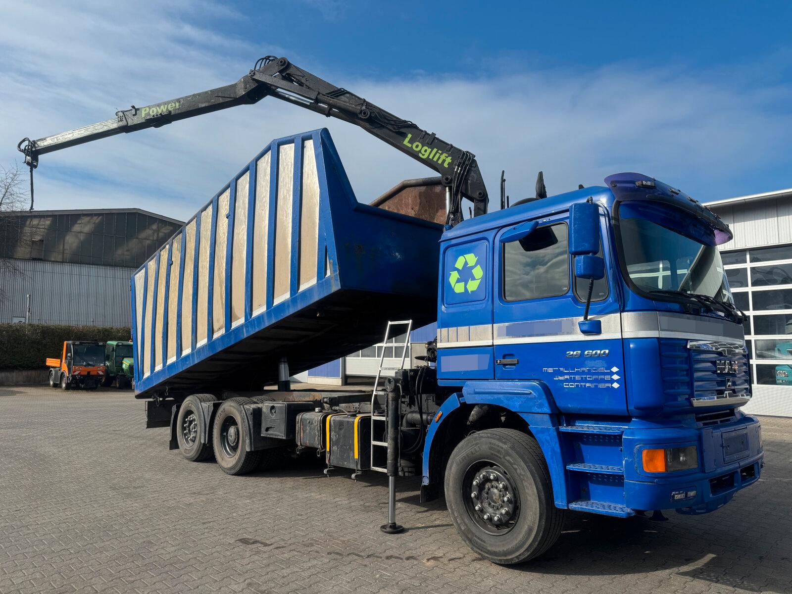 MAN TGS 26.400 6x2 Kipper + Kran LogLift F105Z77A