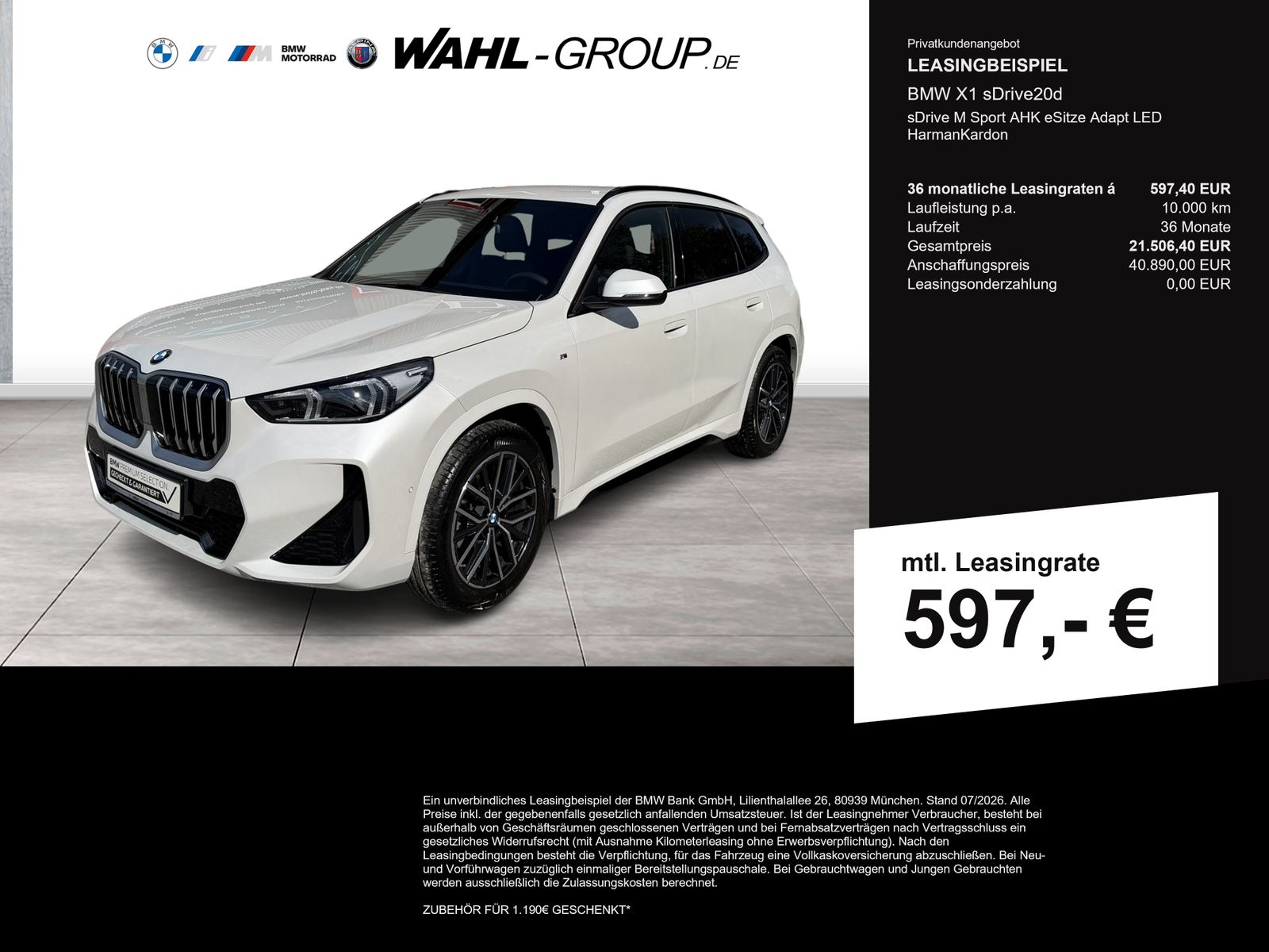 BMW X1 sDrive20d sDrive M Sport AHK eSitze Adapt LED