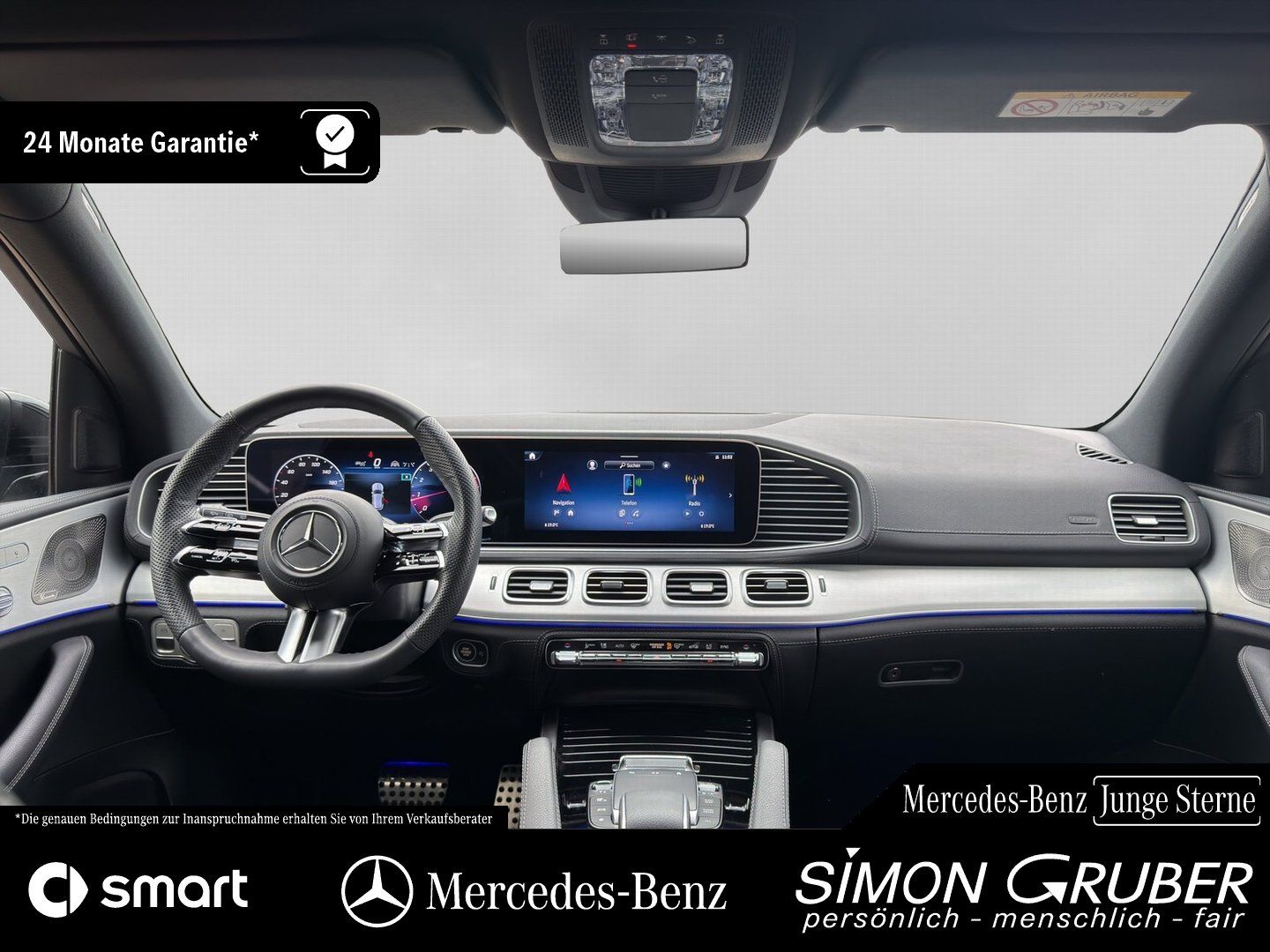 Fahrzeugabbildung Mercedes-Benz GLE 450 4M AMG Night MBeam Burmester AHK 22Zoll