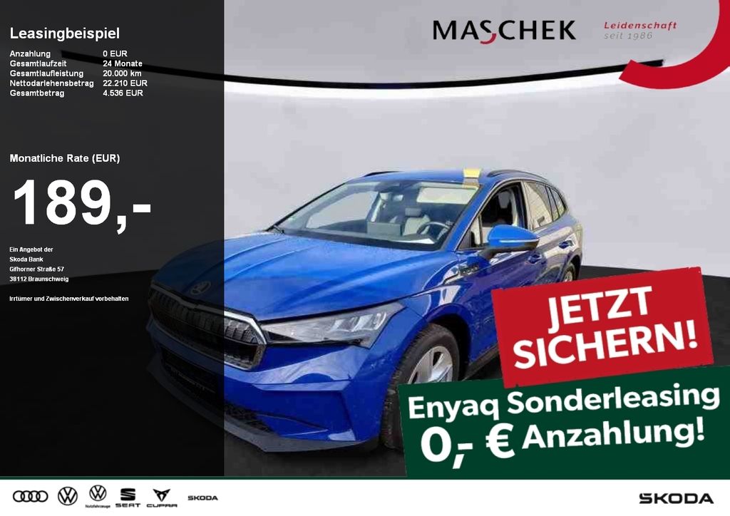 Skoda Enyaq 50 *Sonderleasing ohne Anzahlung* Navi Rea