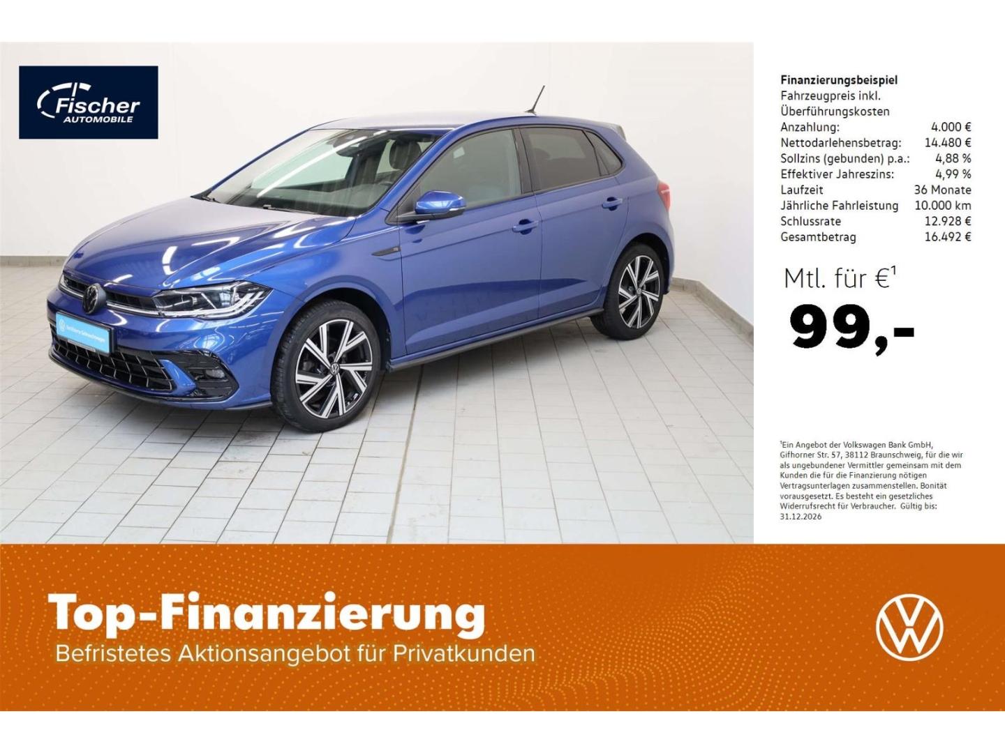 Volkswagen Polo 1.0 TSI R-Line DSG Matrix/NAV/RFK/ACC/SH