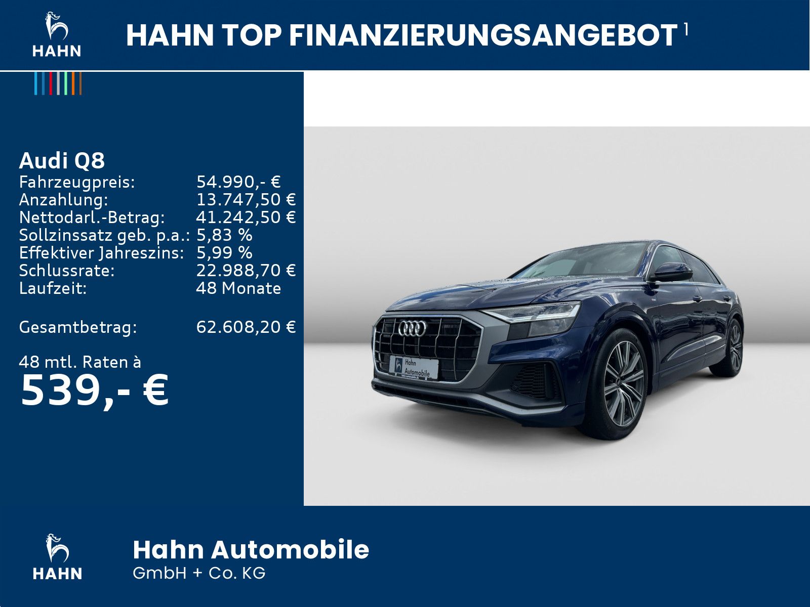 Audi Q8 55TFSIe quattro S-line Head-up B&O Standklima foto 2