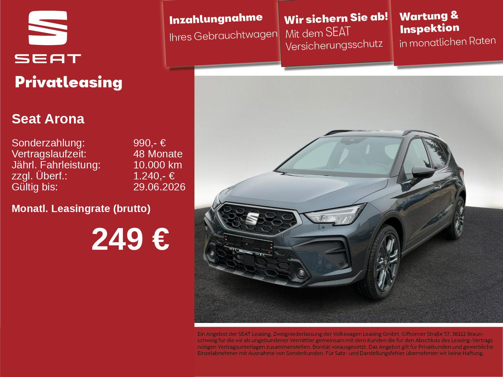 Seat Arona FR 1.0 TSI 85 kW (116 PS) NAVI SHZ R-KAM
