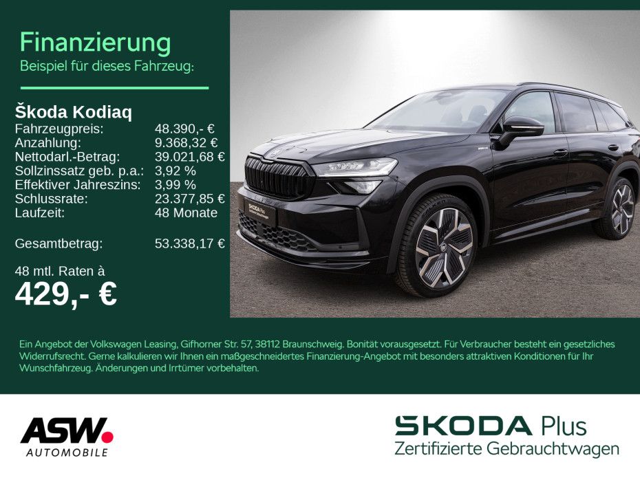Skoda Kodiaq Sportline 4x4 2.0TDI DSG HUD PANO AHK 7-S