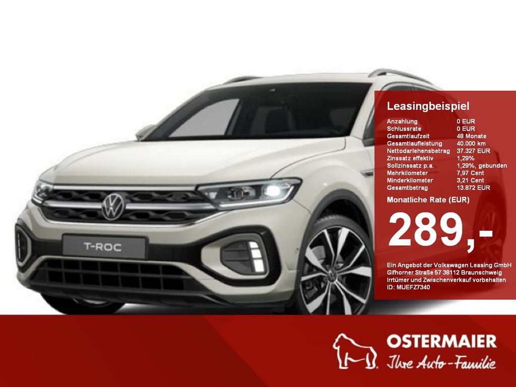 Volkswagen T-Roc R-Line 1.5TSI 150PS DSG 4J-GARANTIE,AHK,NA