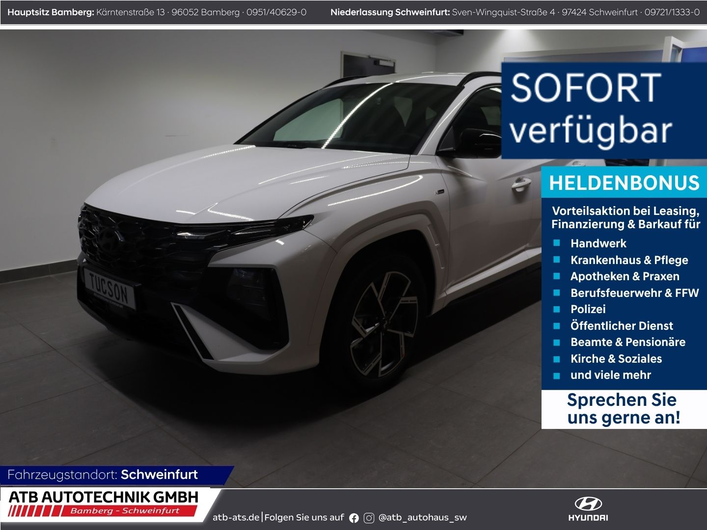 Fahrzeugabbildung Hyundai Tucson N-Line Hybrid MY27 1.6 T-GDi 239 PS 6-AT