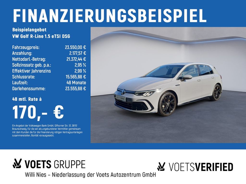 Golf  R-Line 1.5 eTSI DSG LED+ACC+RearView+SHZ