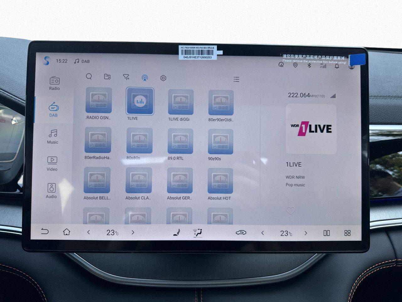 BYD SEAL U DM-i Design Bluetooth LED Klima