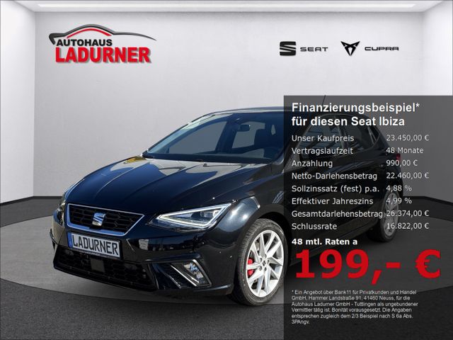 Ibiza FR 1.0TSI DSG *NAVI+LED+KESSY* 199€ mtl