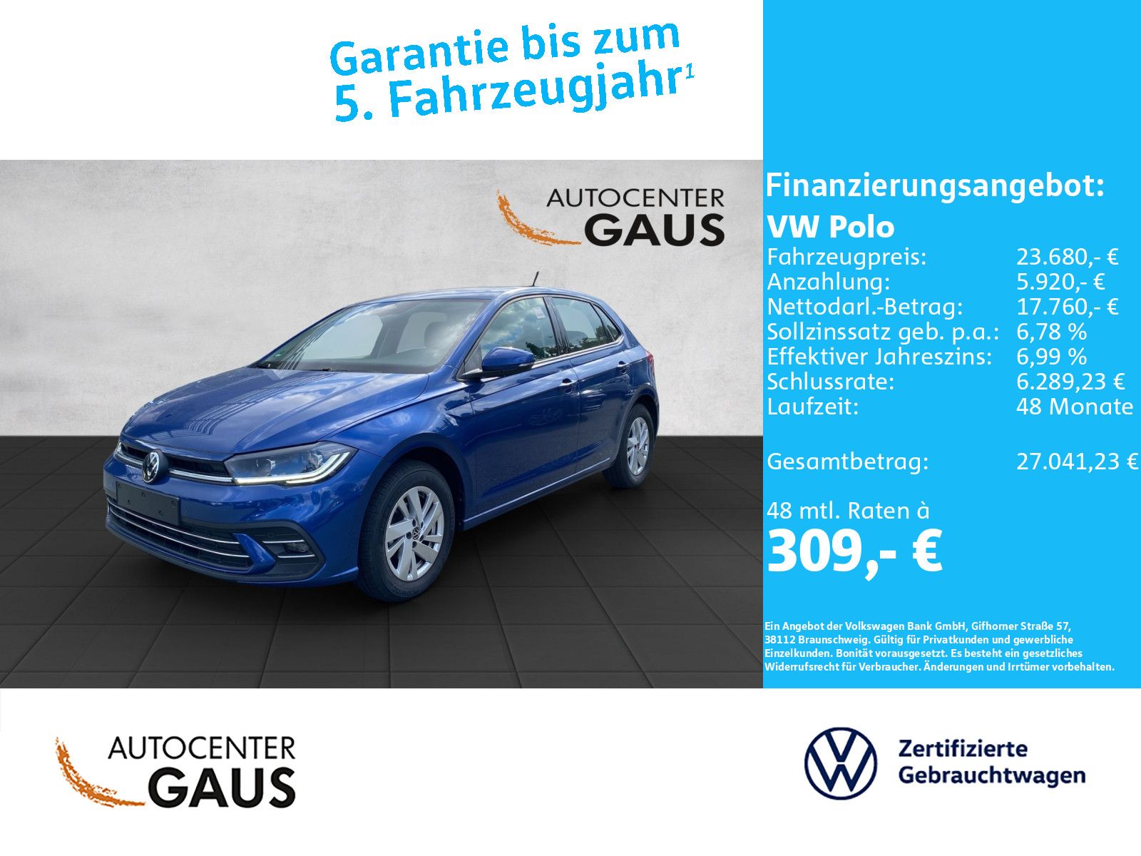 Volkswagen Polo Style 1.0 TSI DSG Navi Klima IQ.Light foto 2