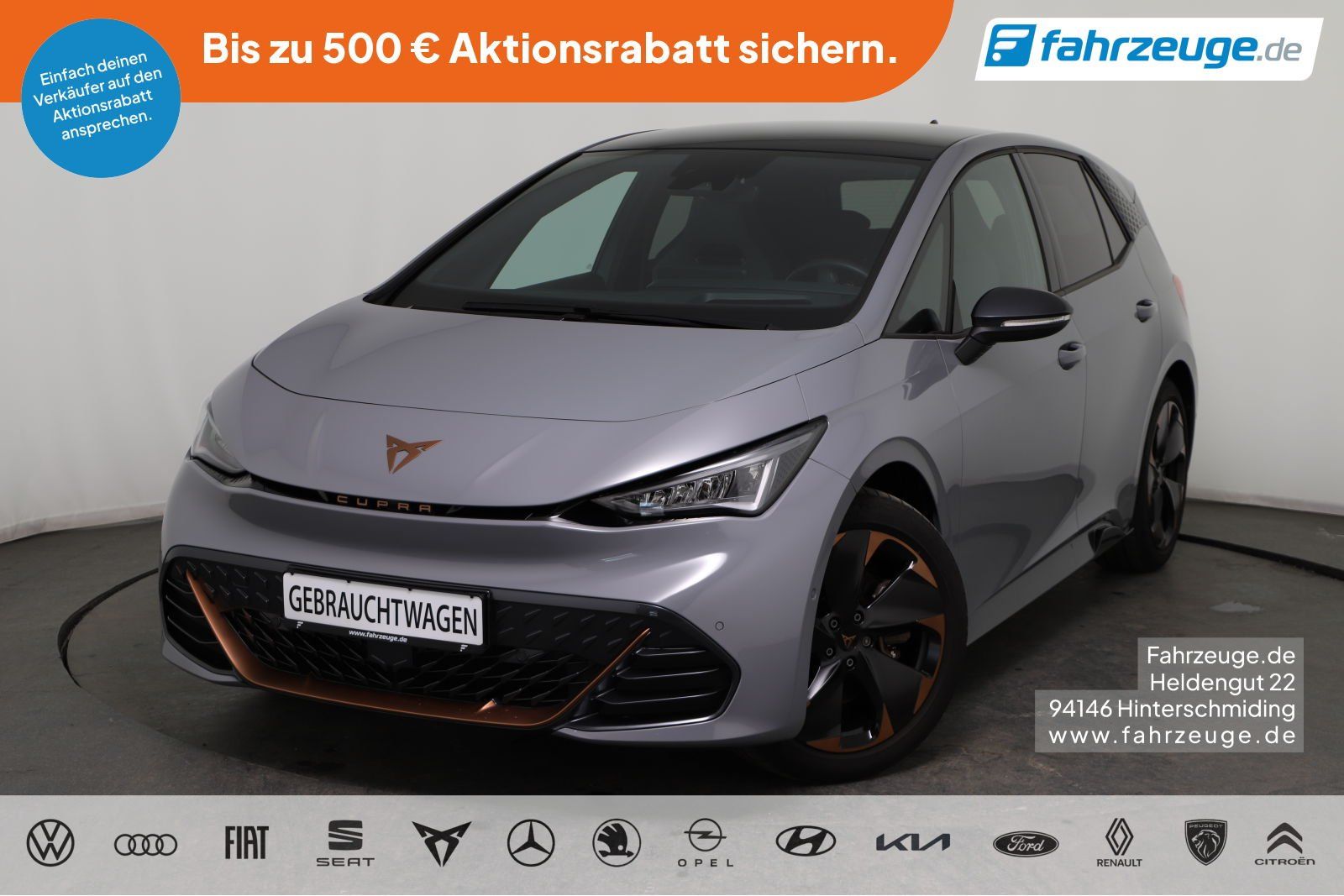 CUPRA Born e-Boost 58kWh*Wärmepumpe*PANO*NAVI*LED*SHZ*