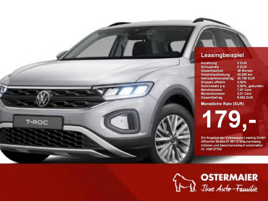 T-Roc Life 1.0 TSI 116 PS LED,SHZ,PDC,APP