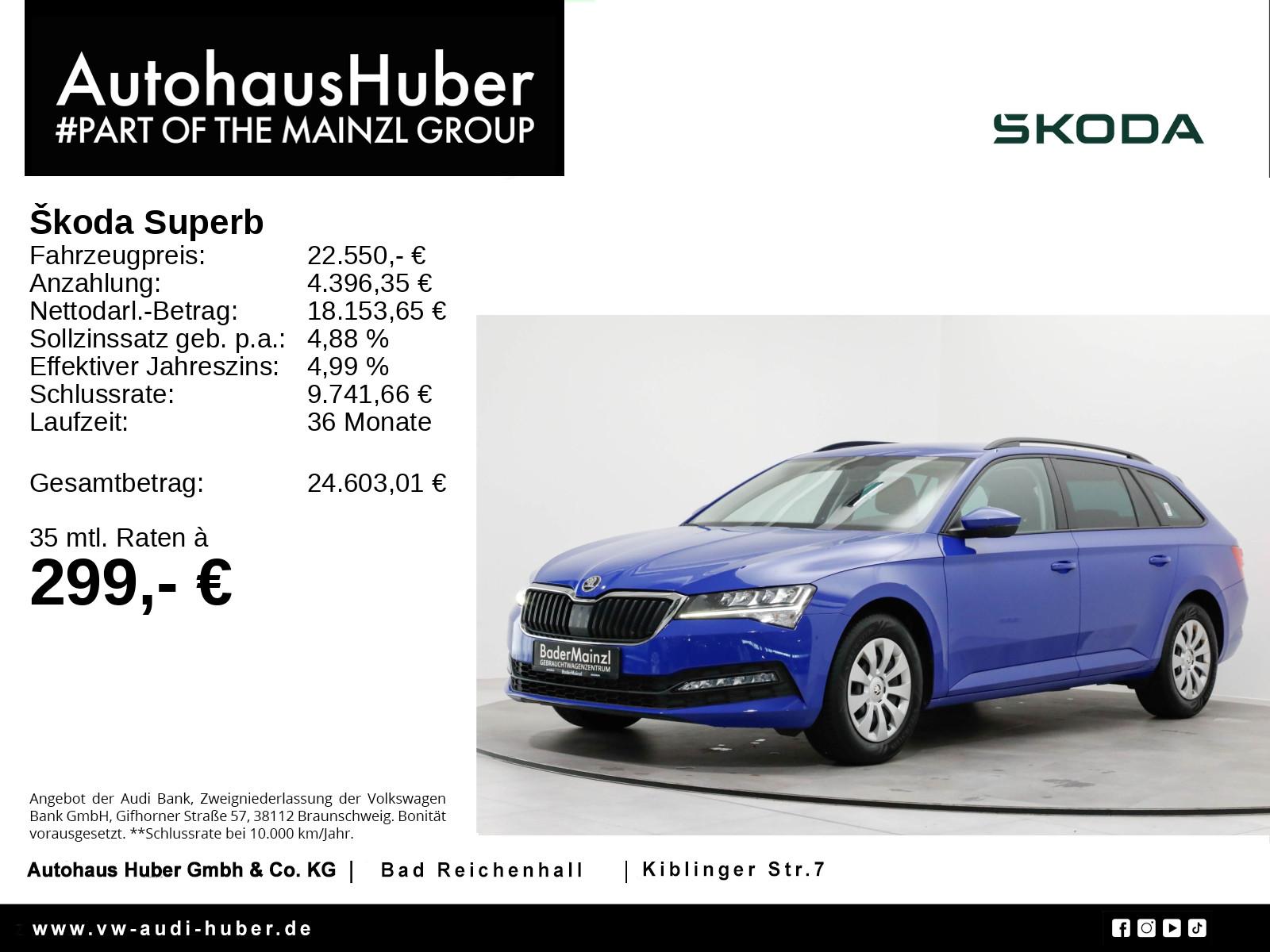 Skoda Superb Combi 1.5 TSI DSG Active Navi PDC Virtual