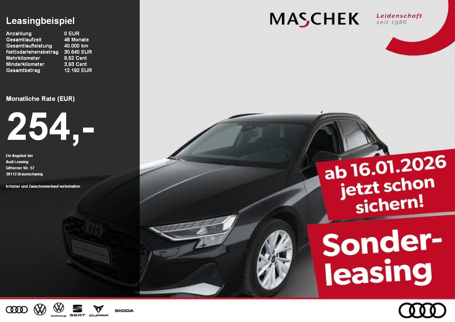 Audi A3 Sportback Advanced 30 TFSI SONOS Naviplus HUD