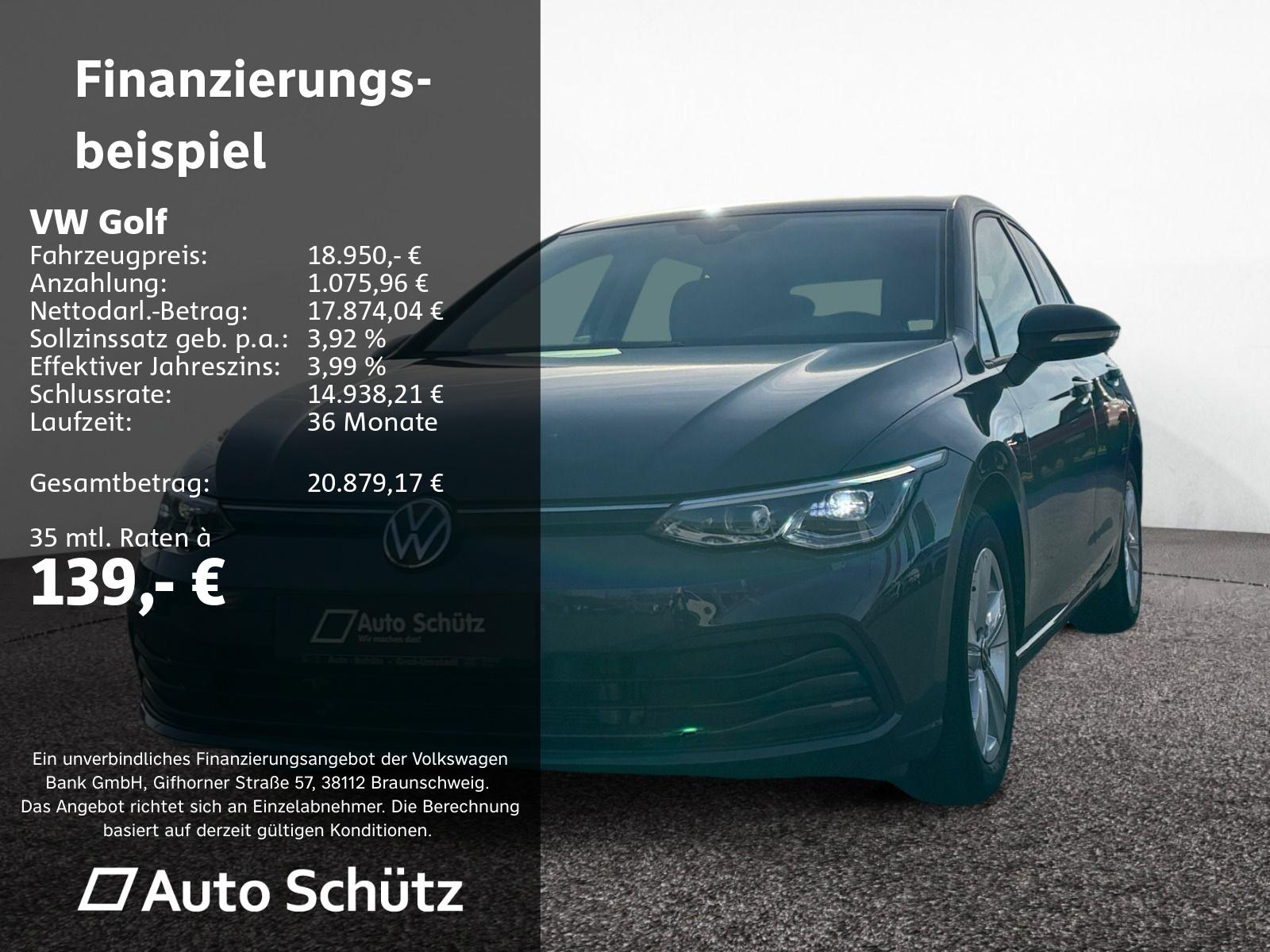 Volkswagen Golf 1.5 TSI Life+NAVI+RFK+PDC+LED+SHZ