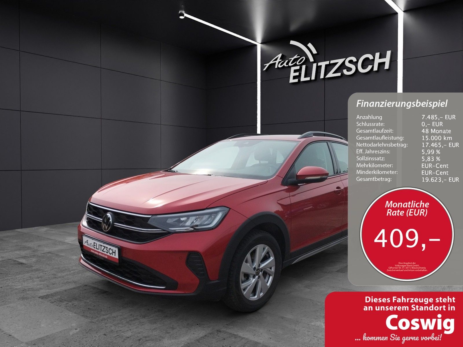 Fahrzeugabbildung Volkswagen Taigo 5 Jahre Garantie DSG LED Navi AID PDC SH L