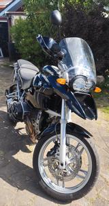 BMW R1200GS mit Edelstahlauspuff, Sonderlackierung - MOTORRAD AUS DEM JAHR 2004
