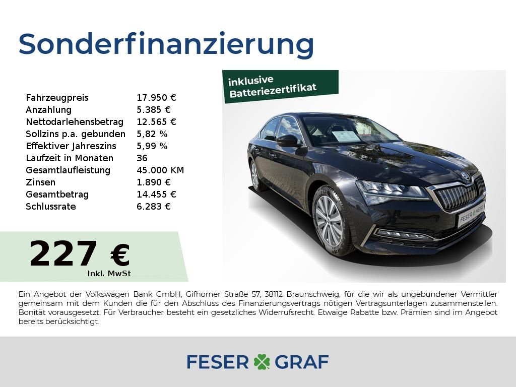 Skoda Superb 1.4 TSI DSG Hybrid Ambition iV DCC*Navi*S