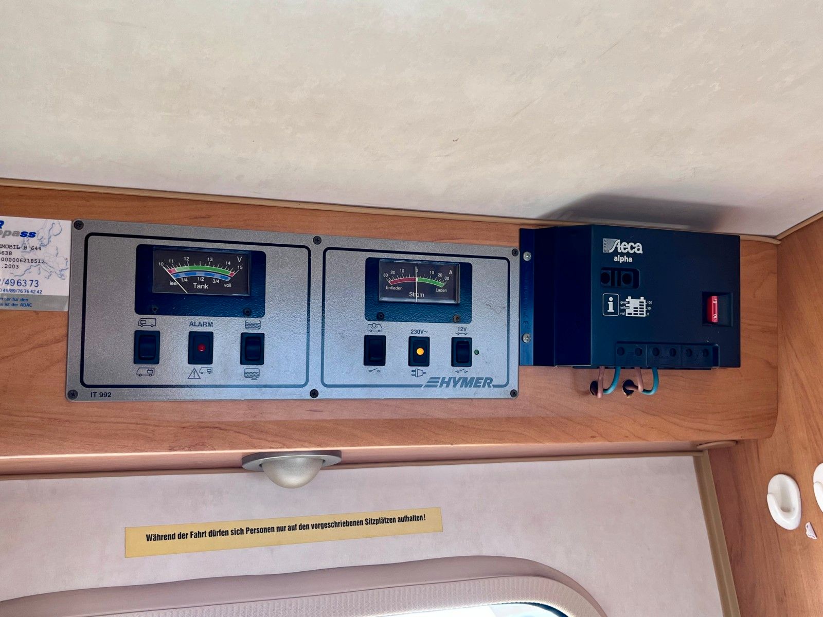 Fahrzeugabbildung HYMER / ERIBA / HYMERCAR B 644 - TV, Sat, Markise, Automatik-