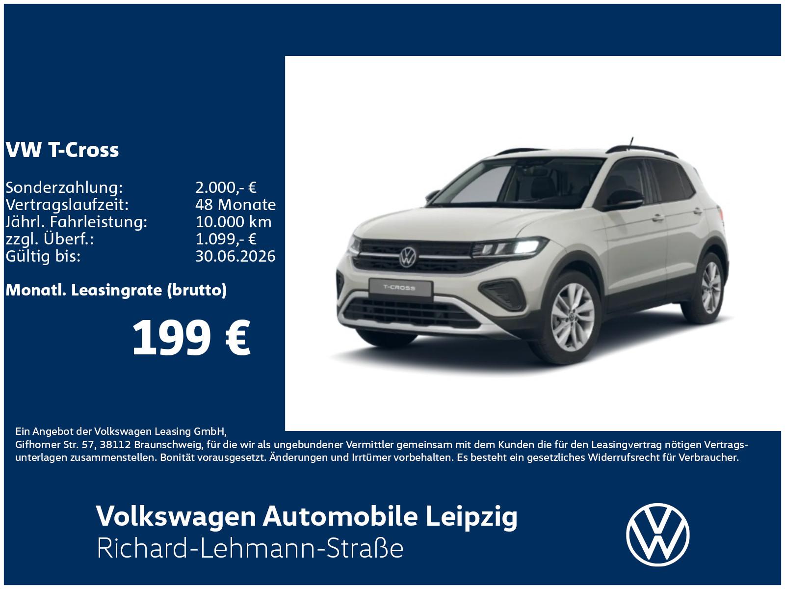 Volkswagen T-Cross ENERGY 1.0 l TSI 85 kW DSG*RFK*NAVI*LWS