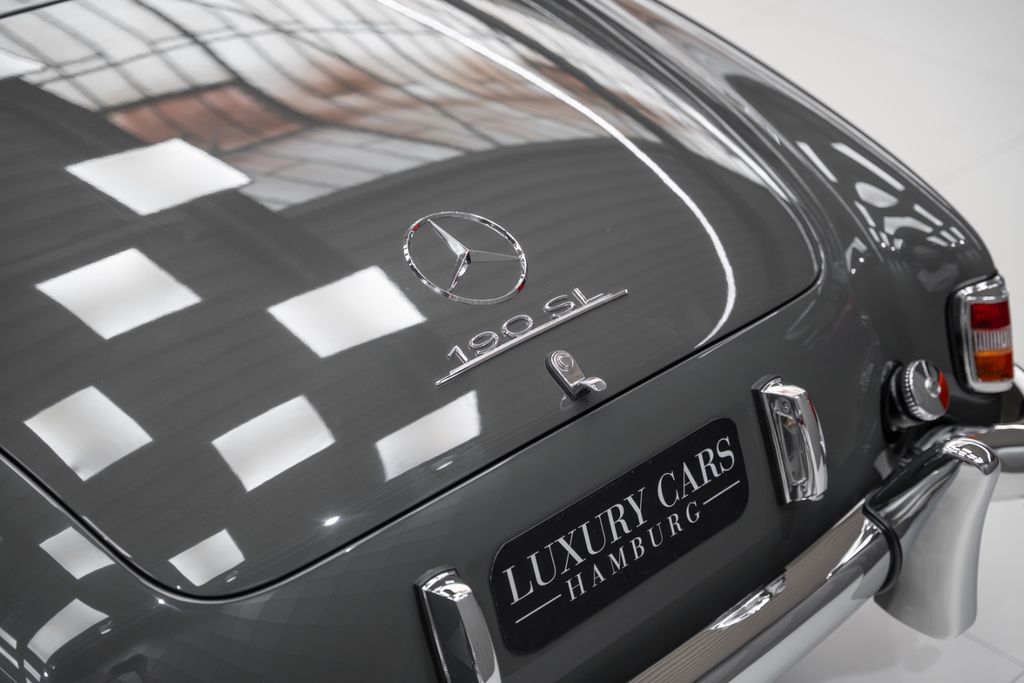190 SL Cabriolet Baujahr 1955/56 Grau / Rot - Bild 9