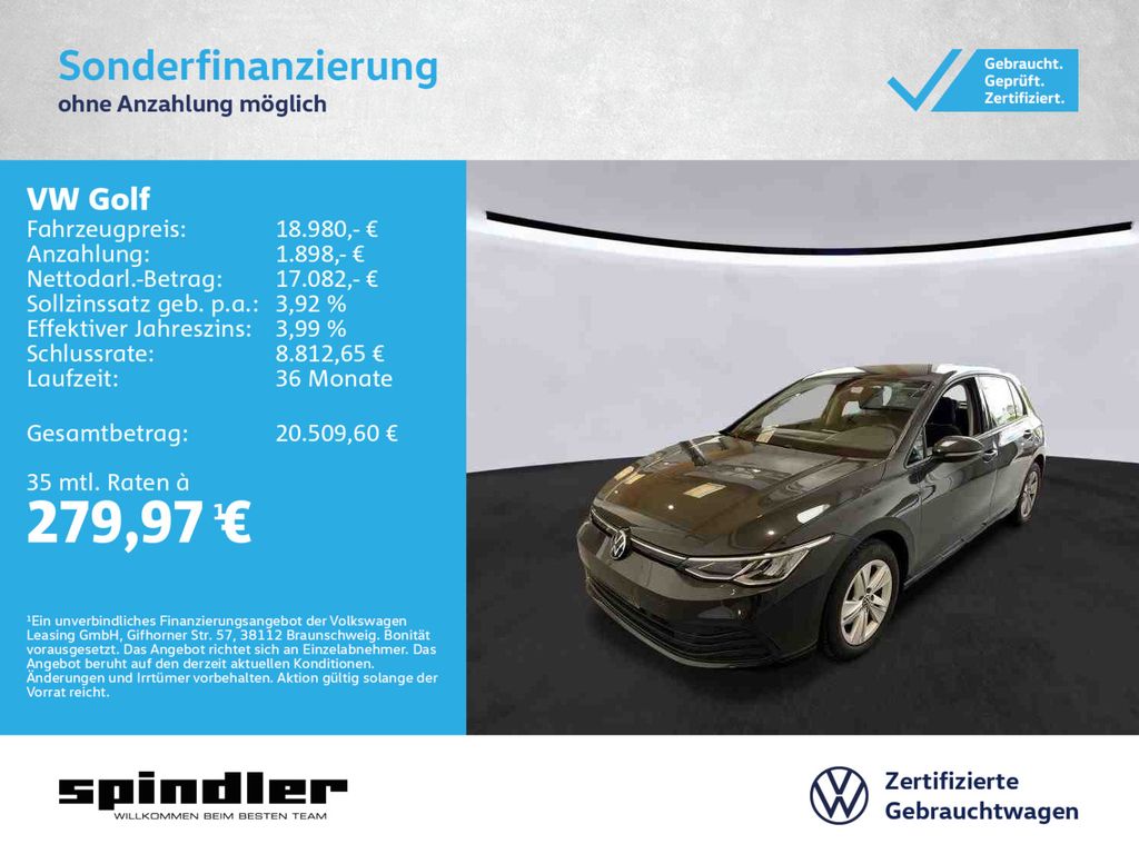 Golf VIII Life 1.5 TSI / Navi, CarPlay, LED, ACC