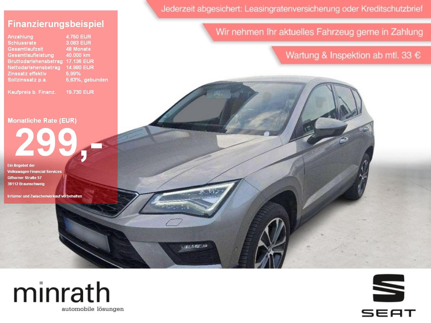 Seat Ateca Style 1.4 TSI DSG AHK+ACC+LED+NAVI+RFK+SHZ