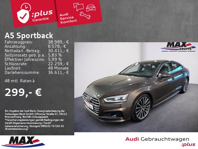 Audi A5 Sportback 50 TDI QUATT S LINE LED+KAMERA+HUD+