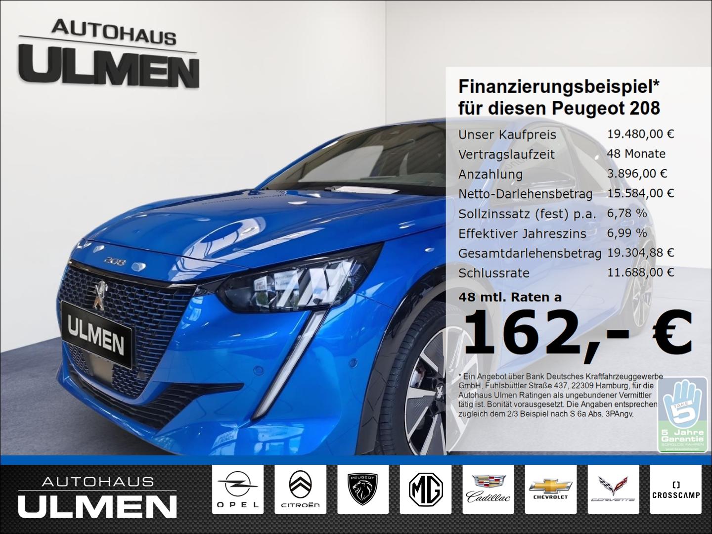 Peugeot 208 e- GT Pack Navi Digitales Cockpit LED ACC Ap