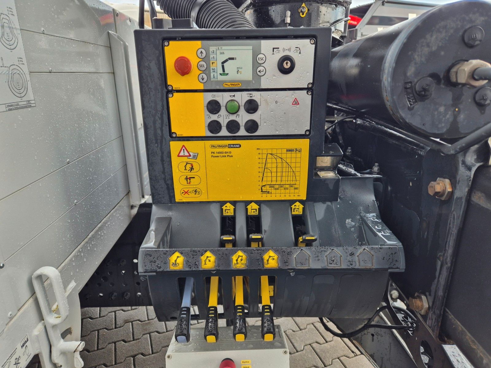 Fahrzeugabbildung Mercedes-Benz Actros 1832 L Glaswand Palfinger PK 14502 Funk