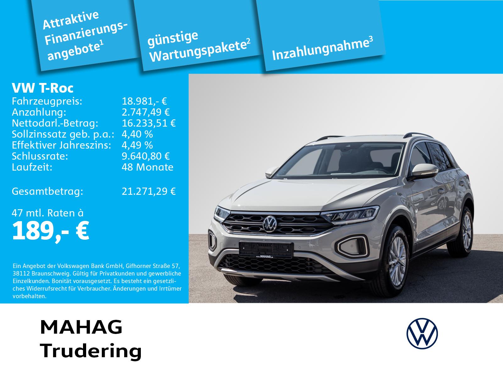 Volkswagen T-ROC Life 1.0 TSI AHK LED Navi ParkAssist App 6