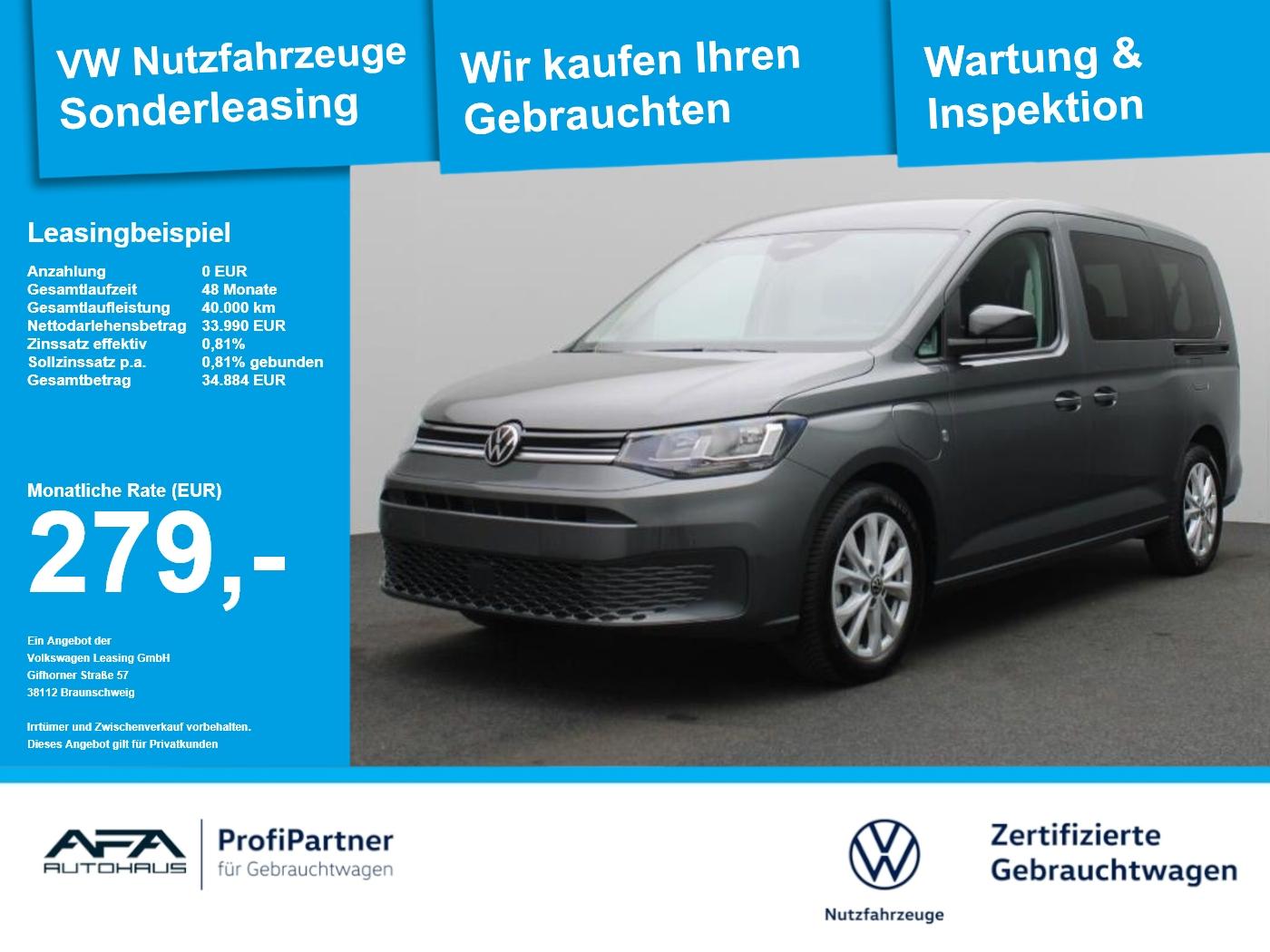 Volkswagen Caddy Maxi 1.5 eHybrid Life DSG NAV*RFK*Vorb.AHK