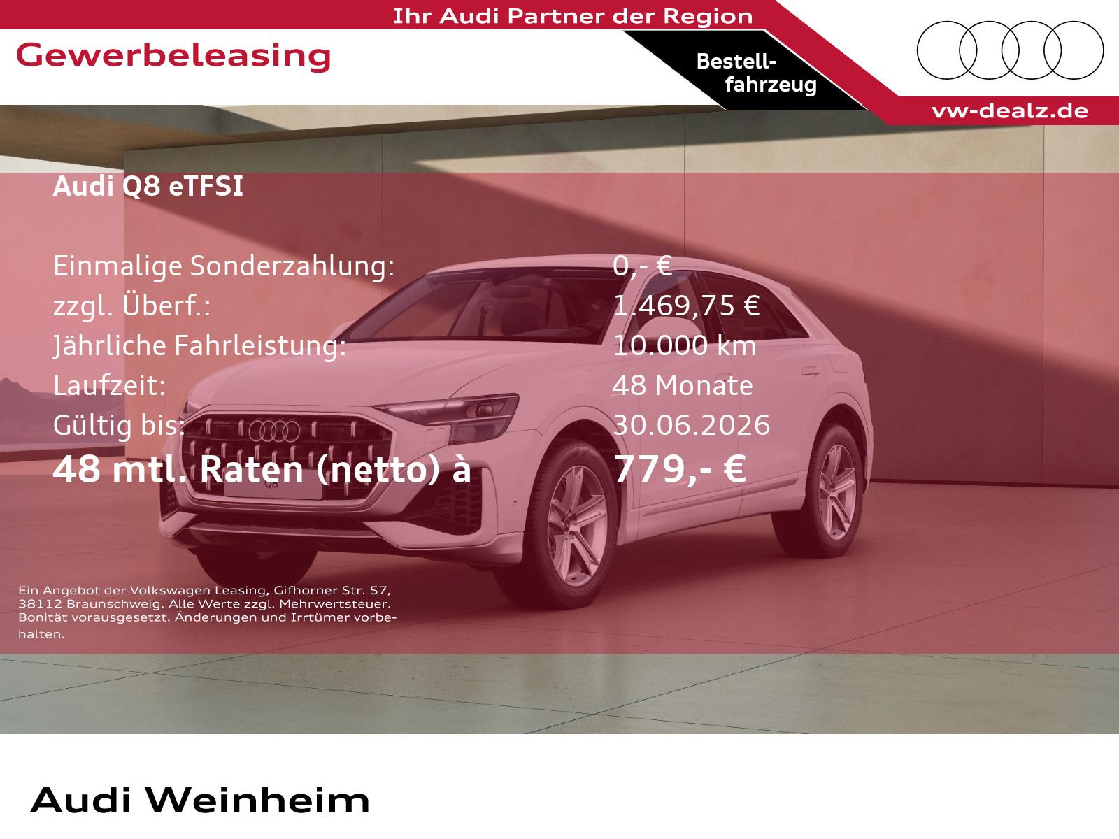 Audi Q8 SUV TFSI e Quattro Klima NAVI PDC Leder LED