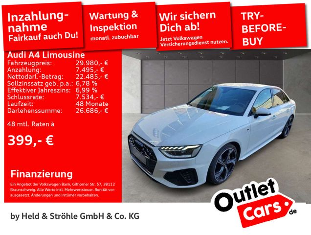 Audi A4 Limousine S line 40 TDI S tronic NAV+ MATRIX