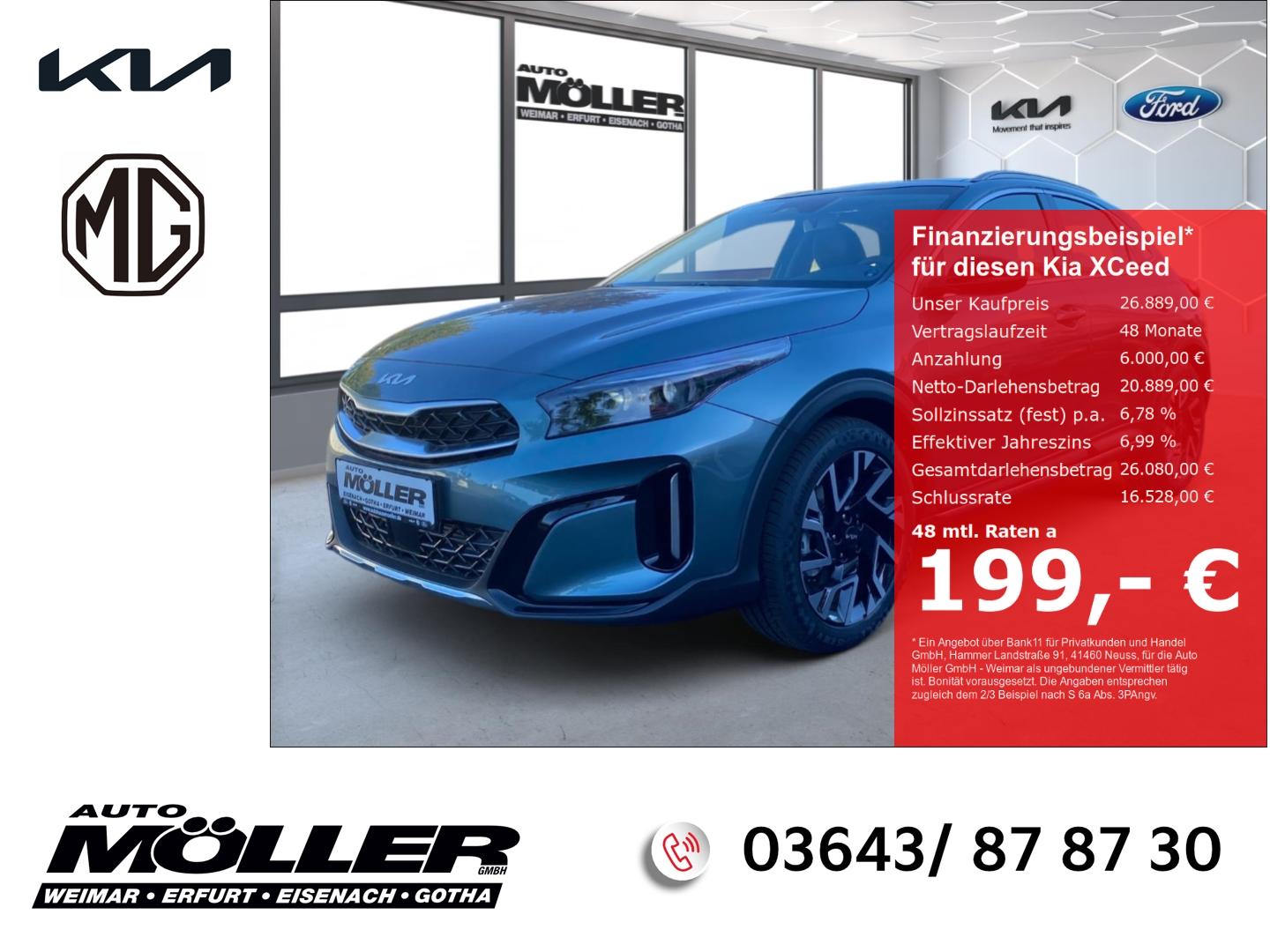 Kia XCeed Spirit 1.5T DCT7 Glasdach Xclusive ACC LED