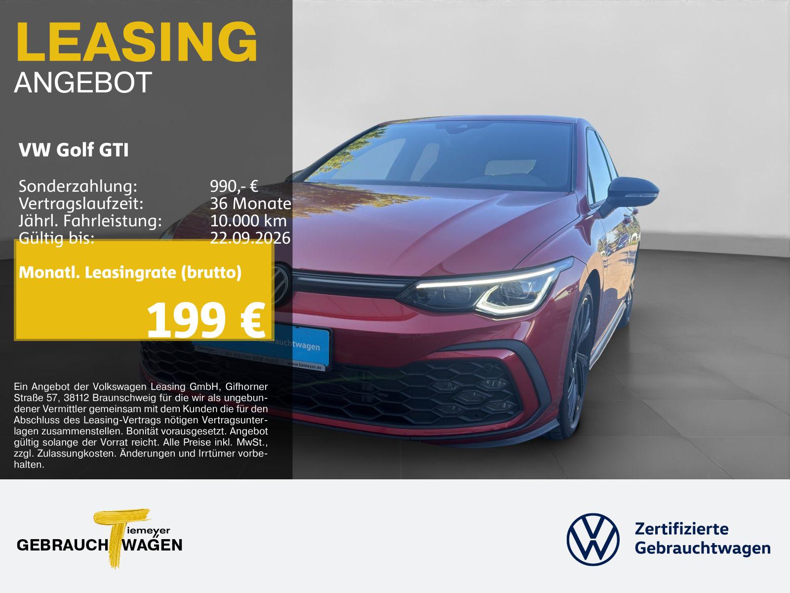 Volkswagen Golf GTI BLACK IQ.LIGHT KAMERA NAVI ASSIST