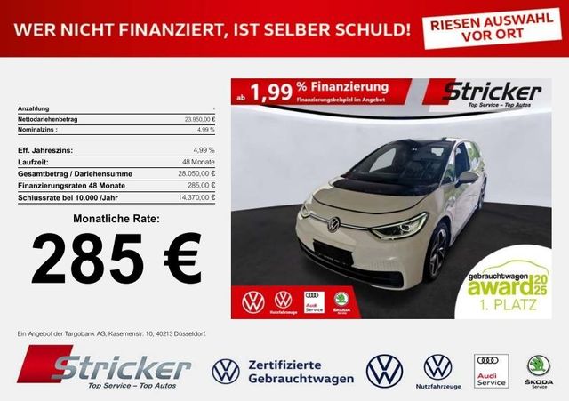 VW ID.3 Max 150/58 285,-ohne Anzahlung AHK Pano