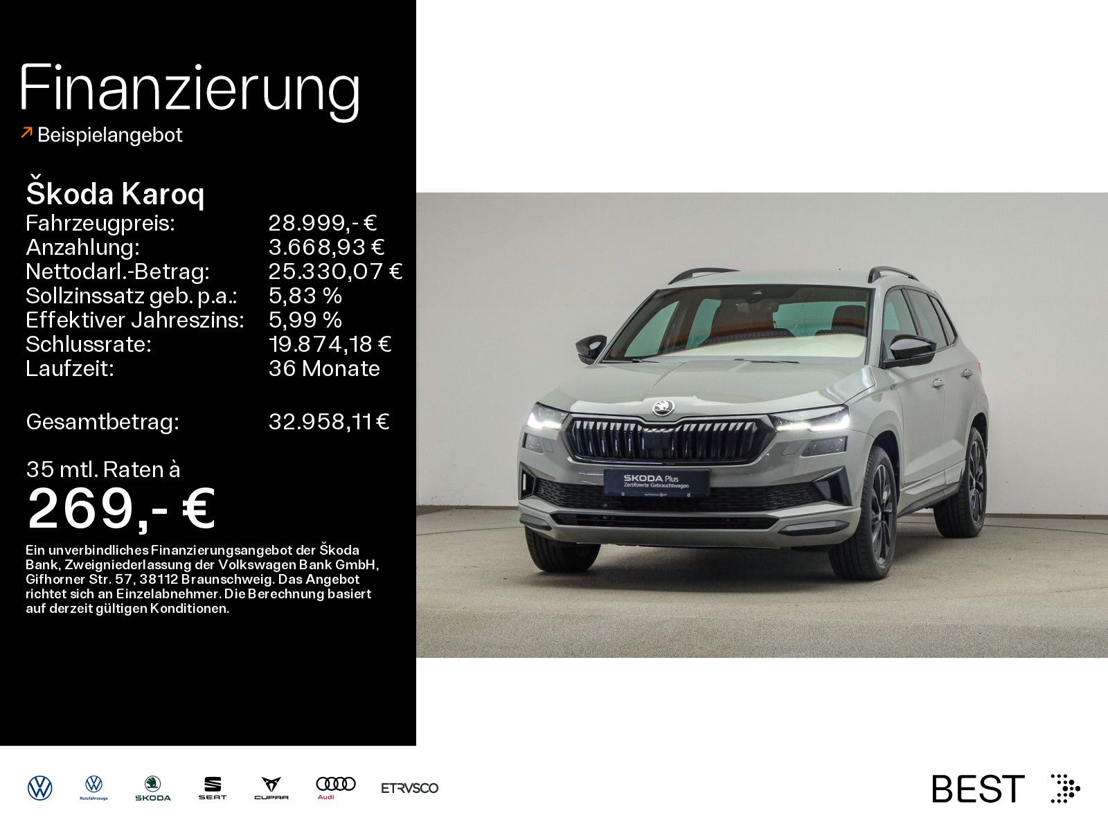Skoda Karoq 2.0 TDI 4x4 DSG SPORTLINE*MATRIX*STHZG*NAV