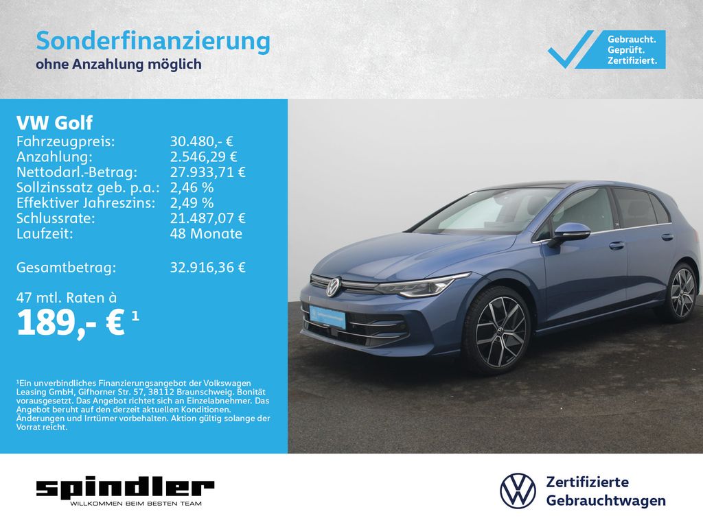 Golf VIII Style Edition 50 1.5 eTSI DSG / Pano