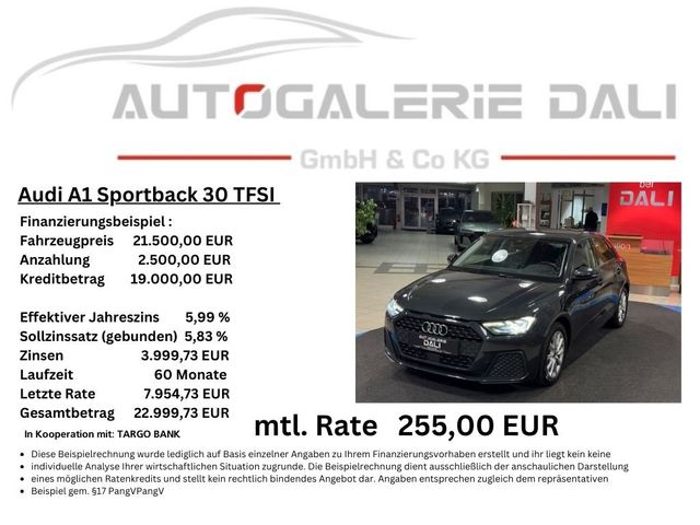 Audi A1 Sportback 30 TFSI SHZ-CARPLAY-LED-PDC-Spurhal