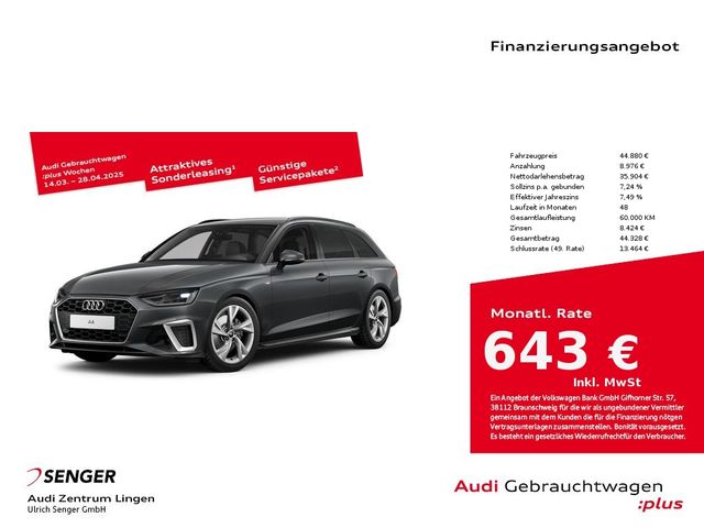 Audi A4 Avant S line 35 TDI S tronic MMI LED AHK